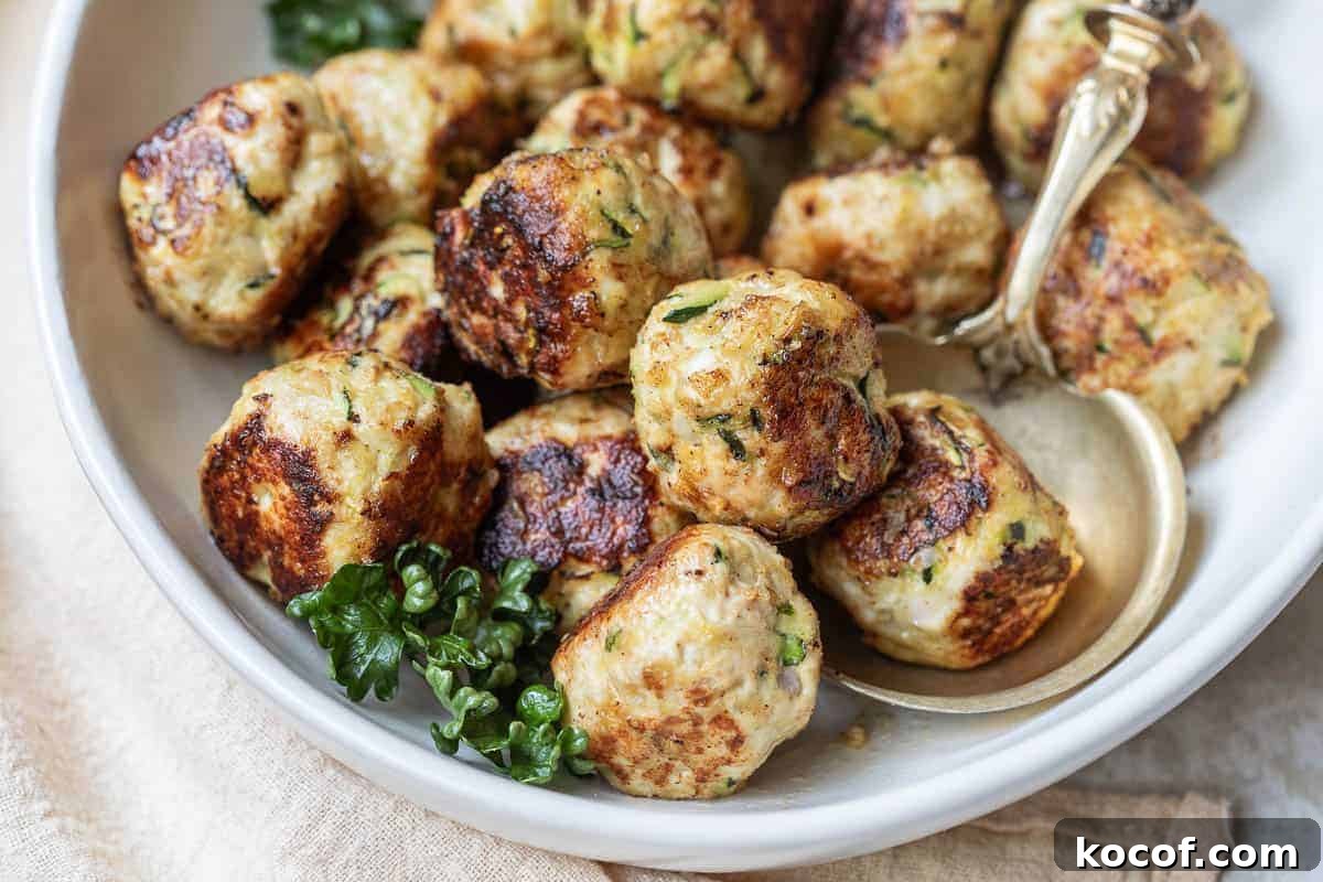 Turkey Zucchini Meatballs
