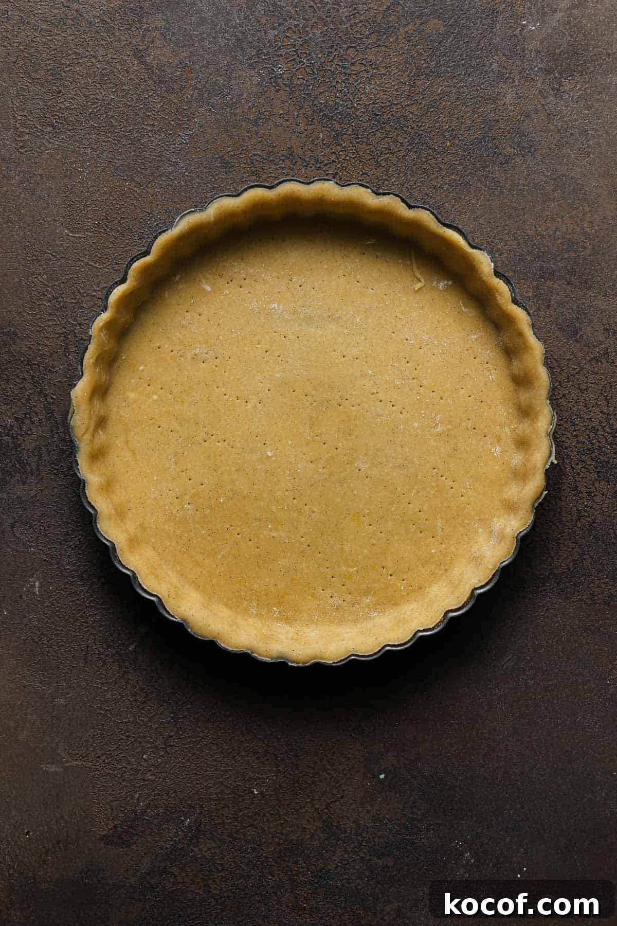 Italian Pasta Frolla Shortcrust Recipe for Tarts & Cookies 2 Italian Pasta Frolla in a pan.