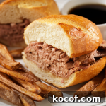 Slow Cooker French Dip Sandwiches for Tender, Juicy Beef 2 Slow Cooker French Dips - thumbnail