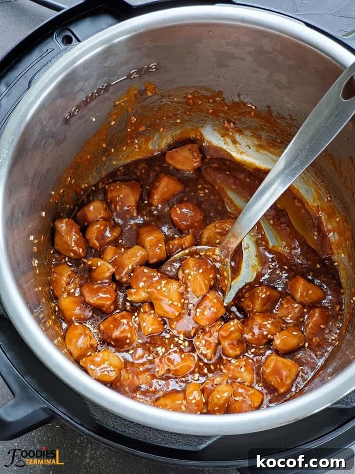 healthy sesame chicken in instant pot 