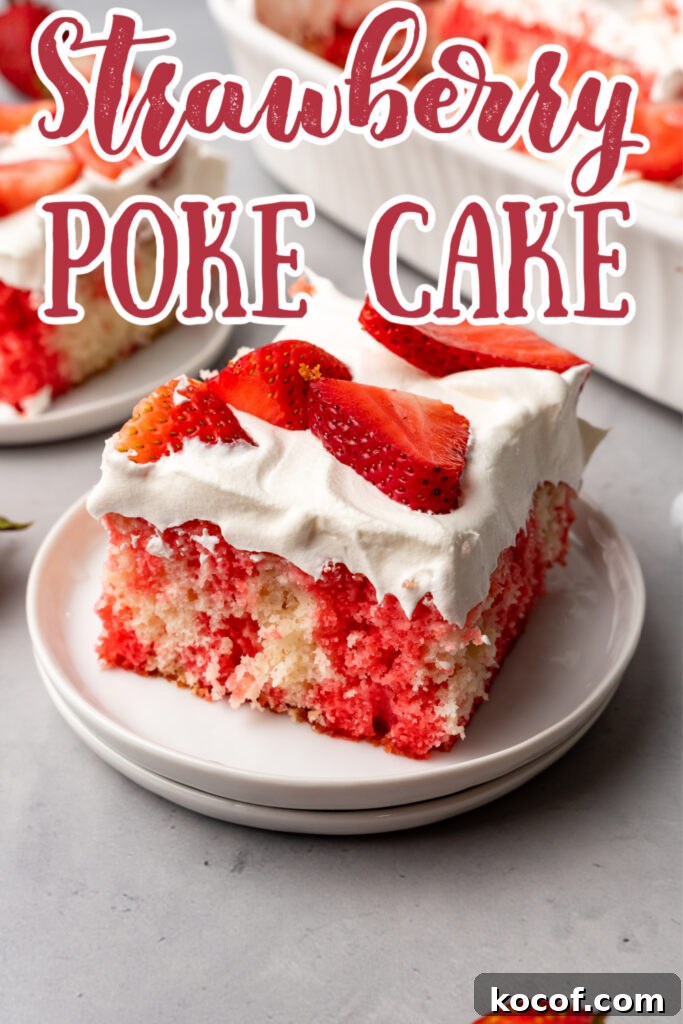 Moist Strawberry Poke Cake Recipe with Fresh Strawberry Filling 10 img 18725 32