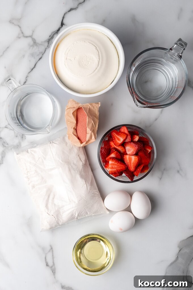 Moist Strawberry Poke Cake Recipe with Fresh Strawberry Filling 2 img 18725 4