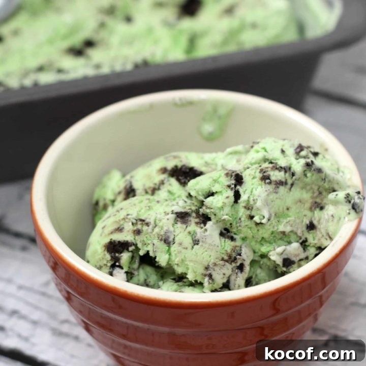 Mint Oreo Ice Cream - Mom vs the Boys