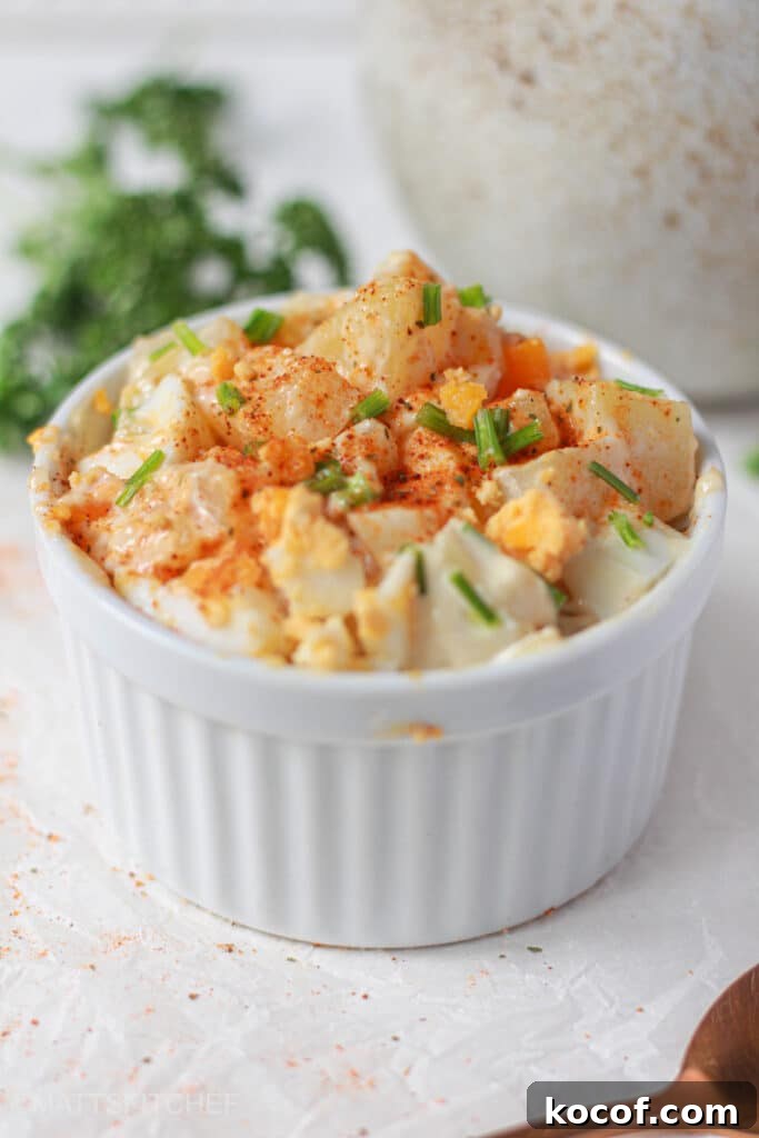 Deviled Egg Potato Salad Recipe: Creamy, Tangy Side Dish 3 Potato Salad with Deviled Eggs
