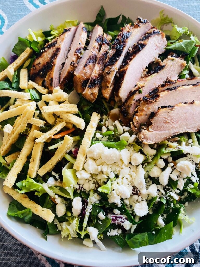Mediterranean Grilled Chicken Salad with Lemon Herb Dressing 8 Grilled Mediterranean Chicken Salads