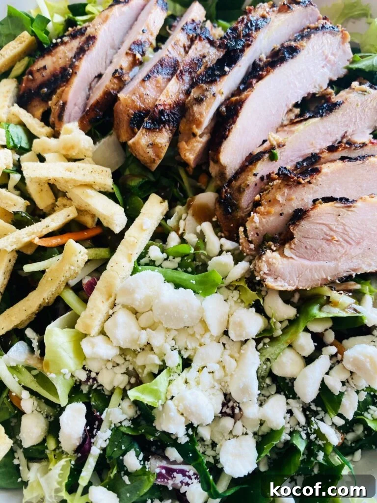 Mediterranean Grilled Chicken Salad with Lemon Herb Dressing 9 Grilled Mediterranean Chicken Salads