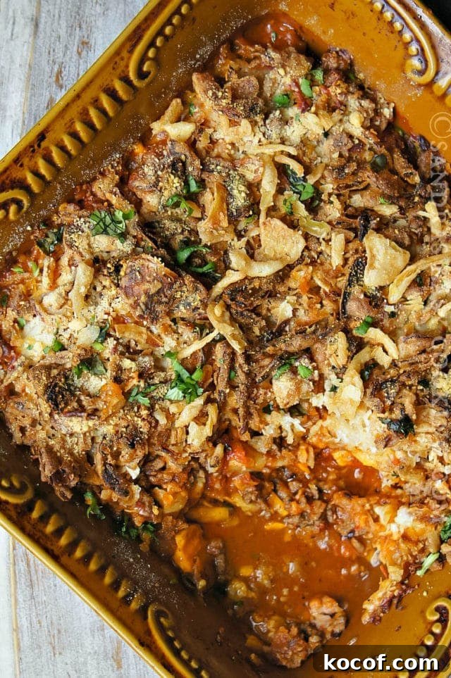 Hearty Beef and Vegetable Casserole with Savory Herb Crust 2 Beef and Vegetable Casserole