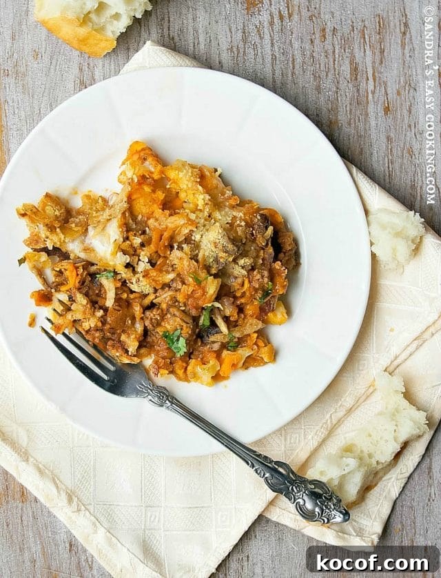 Hearty Beef and Vegetable Casserole with Savory Herb Crust 4 Beef and Vegetable Casserole