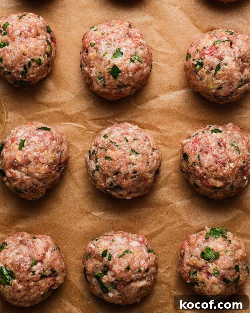 Italian Pecorino Meatballs in Marinara Sauce