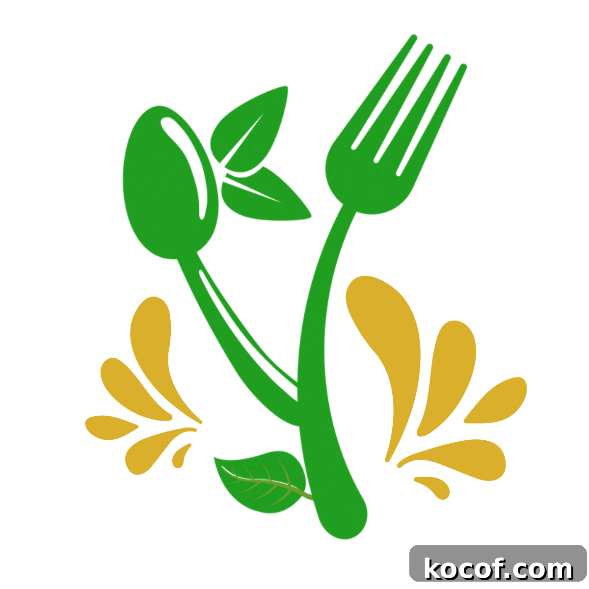 Lemon Dill Tuna & Potato Salad with Light Vinaigrette 5 graphic of fork and spoon connected in a plant.