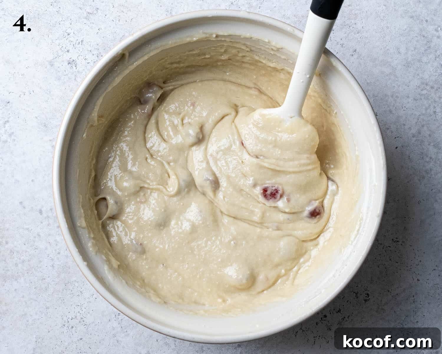 Step 4, the finished batter.