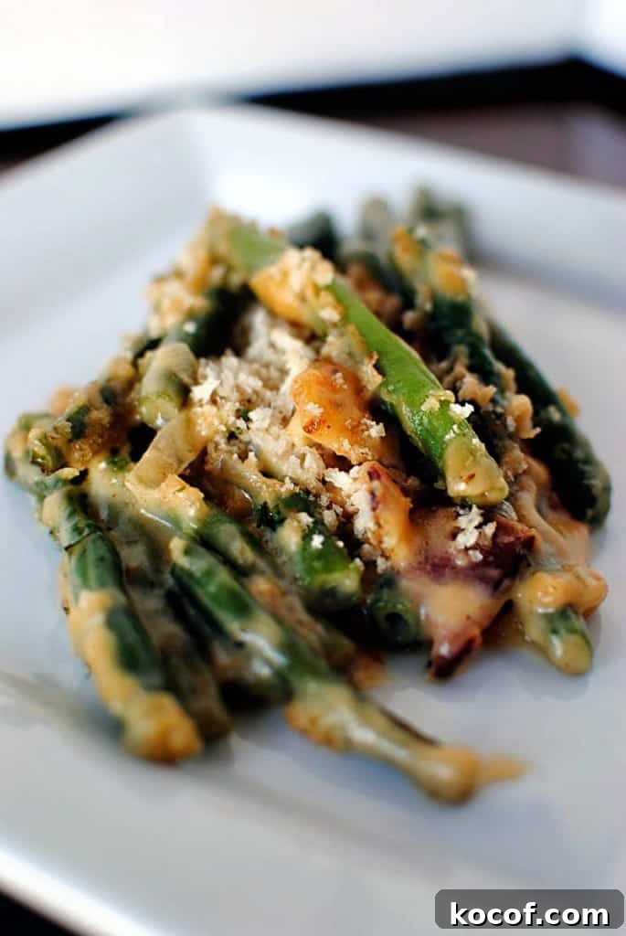 green-bean-casserole-tall-image From Scratch Green Bean Casserole Recipe PassTheSushi.com