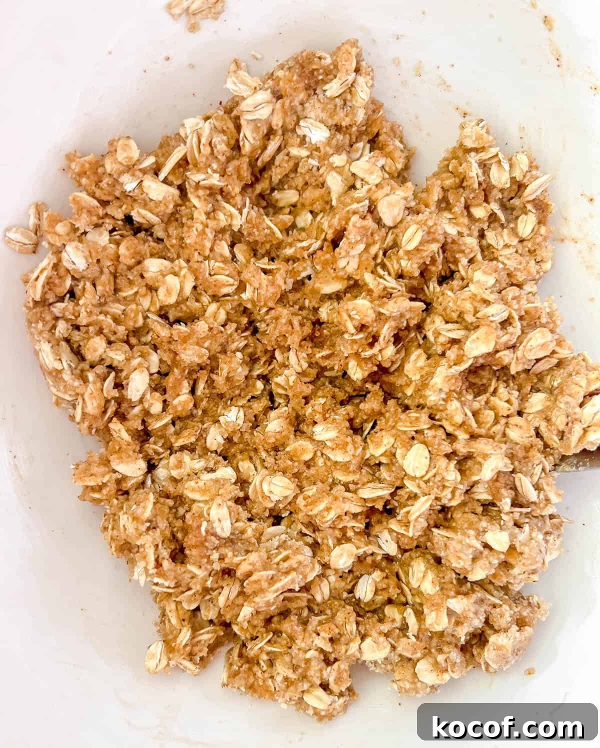 Almond Oatmeal Cookies — Gluten-Free & Dairy-Free Recipe 7 Wet and dry ingredients mixed together.