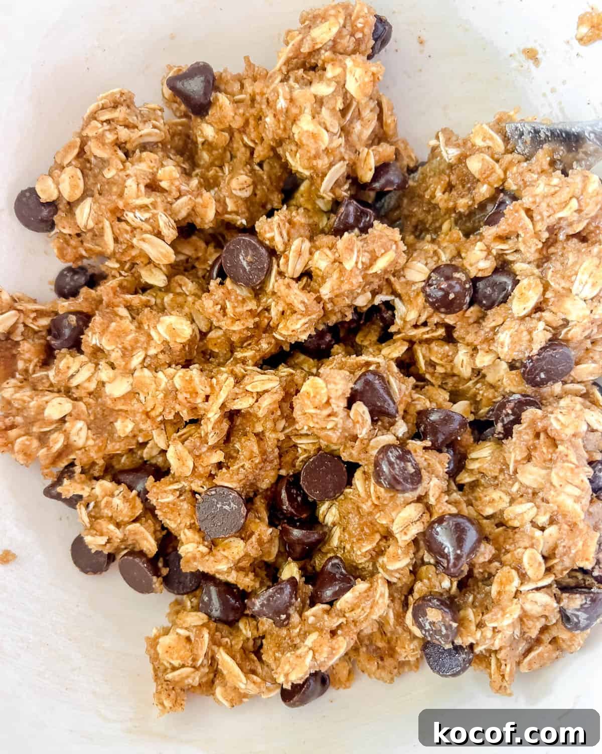 Almond Oatmeal Cookies — Gluten-Free & Dairy-Free Recipe 8 Chocolate chips added to the cookie batter.