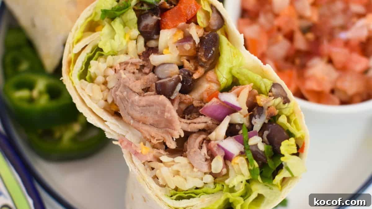 14 Burrito Recipes: Vegetarian and Meat Filling Options for Every Meal 2 Pulled Pork Burritos