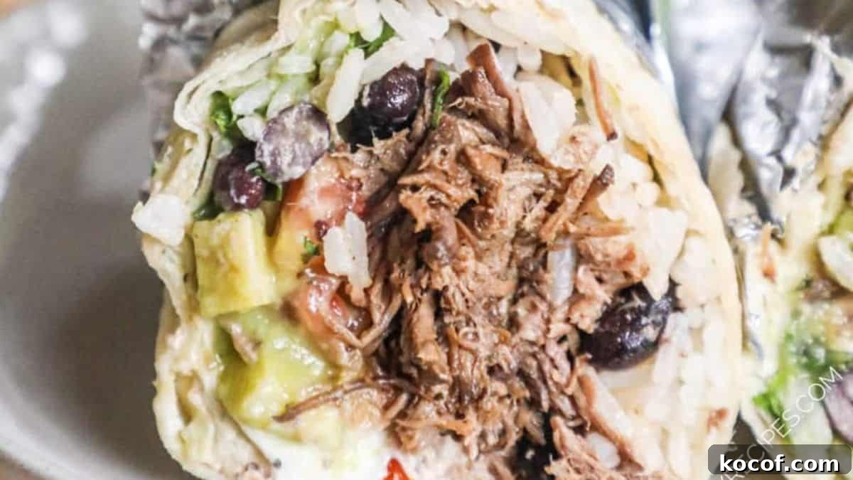 14 Burrito Recipes: Vegetarian and Meat Filling Options for Every Meal 4 Loaded Beef Barbacoa Burrito