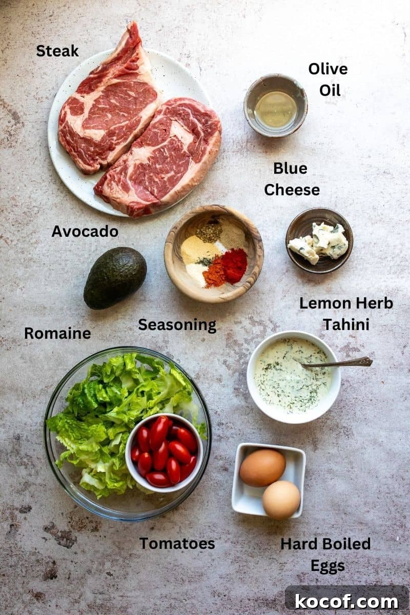 Perfect Blackened Steak Recipe for a Spicy, Crisp Crust 3 Ingredients needed to make blackened steak in small bowls on a counter.