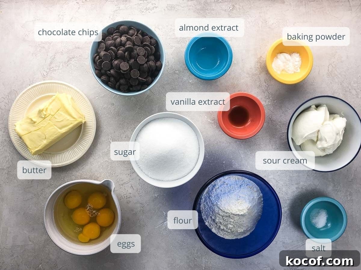 ingredients in bowls