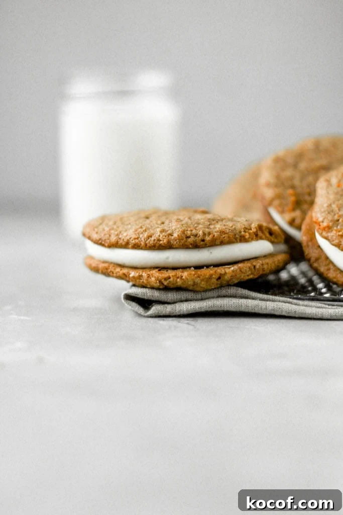 carrot cake sandwich cookies