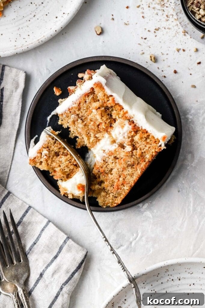 carrot cake with cream cheese frosting