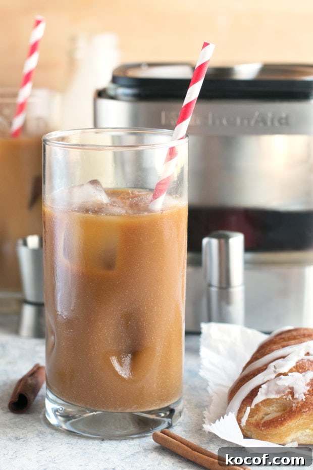 Eggnog Cold Brew Coffee Cocktail | cakenknife.com #cocktail #coffeecocktail #coldbrew #ad