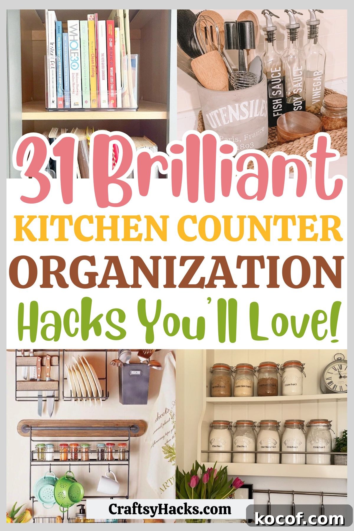 Kitchen Counter Organization