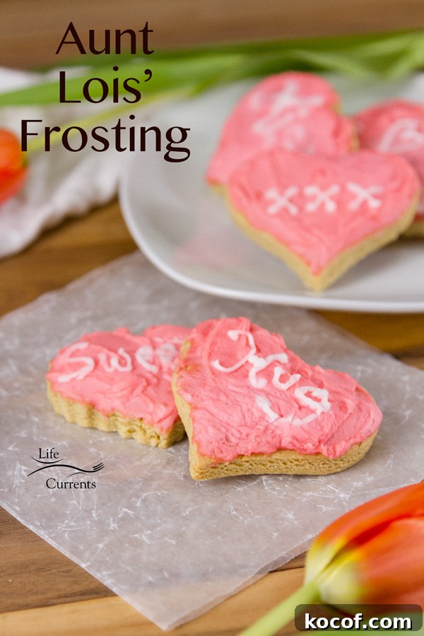 Aunt Lois’ Frosting - This frosting is luscious, creamy, sweet, and easy to make.