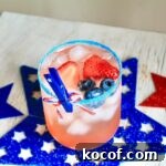 easy fourth of july cocktail with vodka