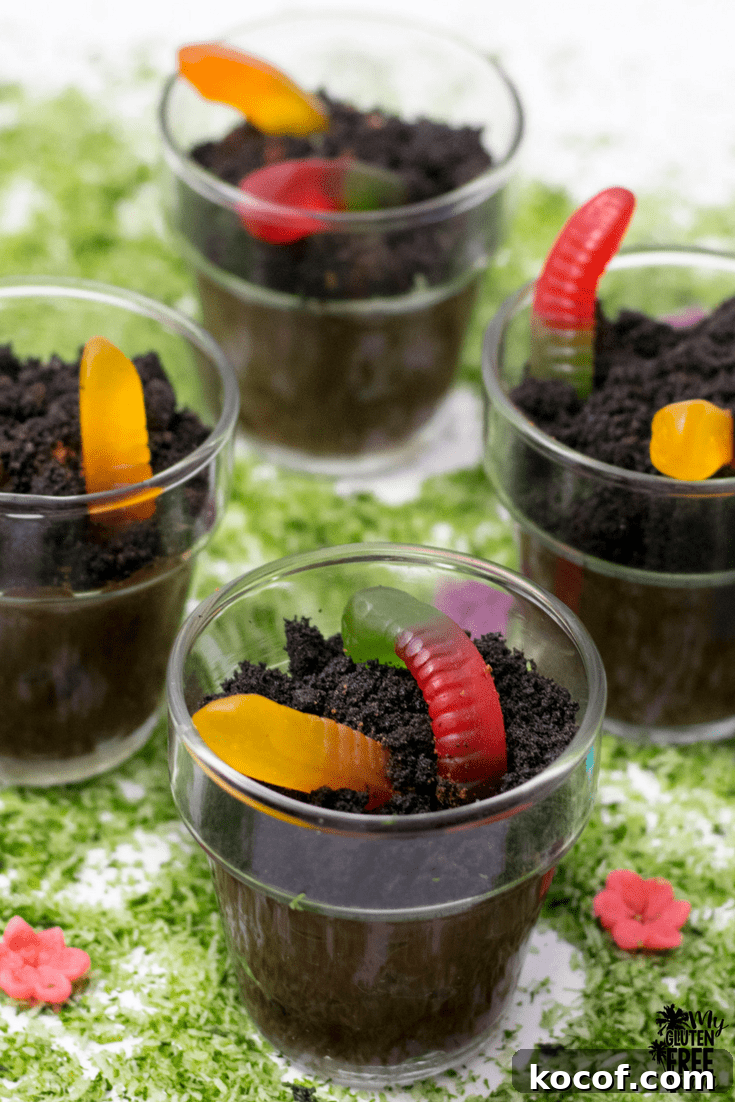 Gluten Free Dirt Cups for Earth Day