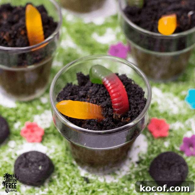 Gluten Free Dirt Cups for Earth Day