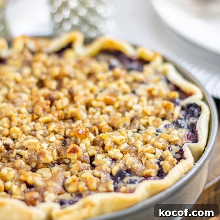 Blueberry Goat Cheese Basil Pie Recipe