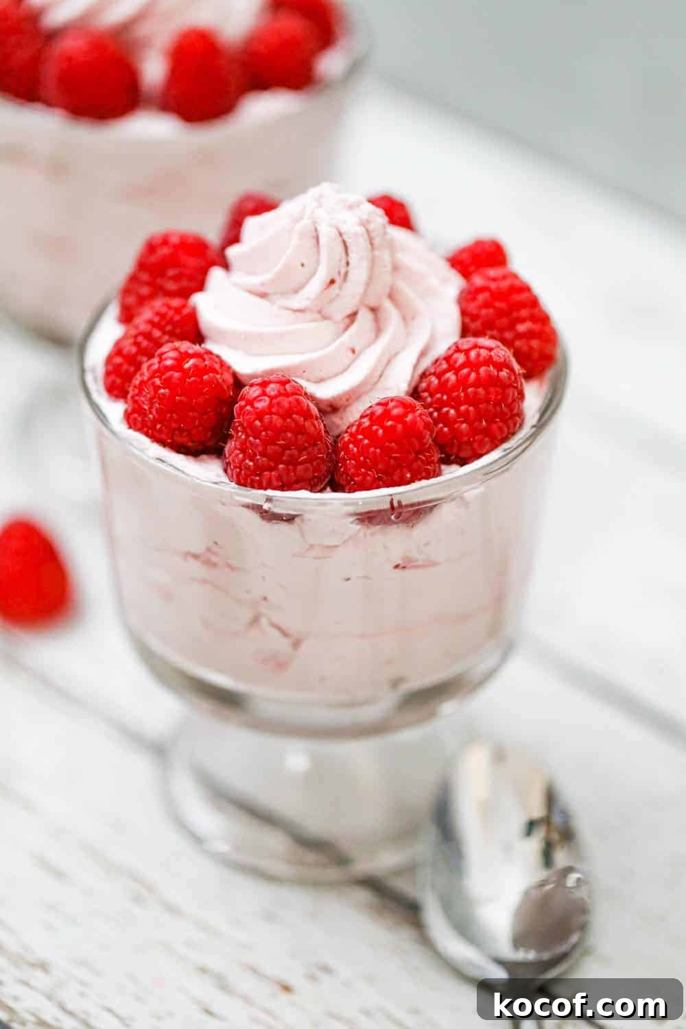 Fluffy Raspberry Mousse