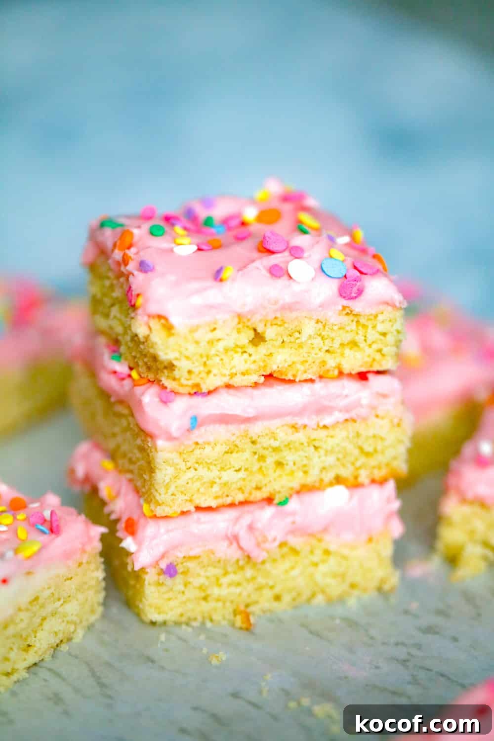 Frosted Soft Sugar Cookie Bars