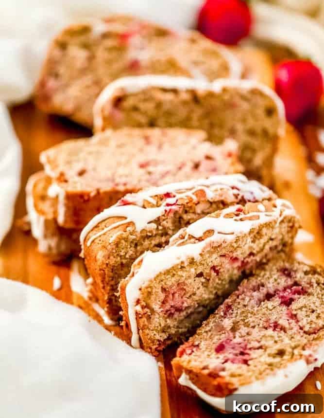 healthy strawberry quick bread
