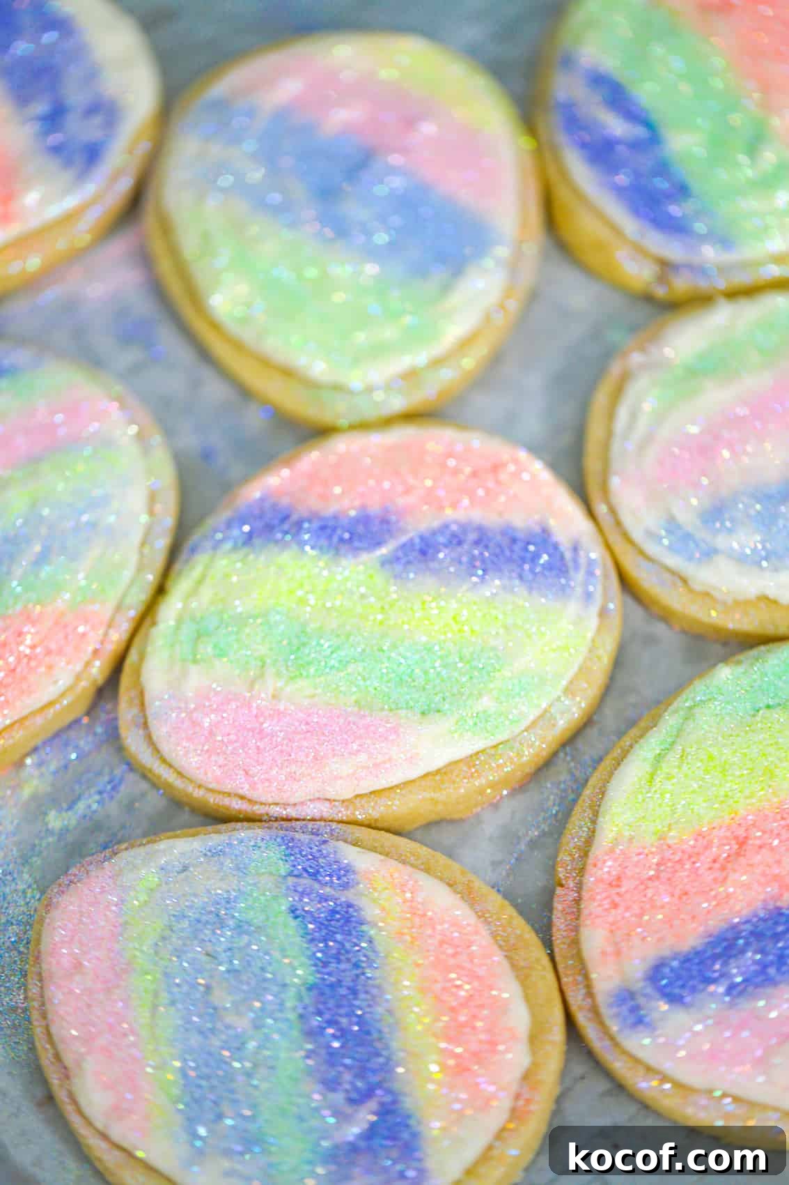 Easter Egg Cut-Out Sugar Cookies