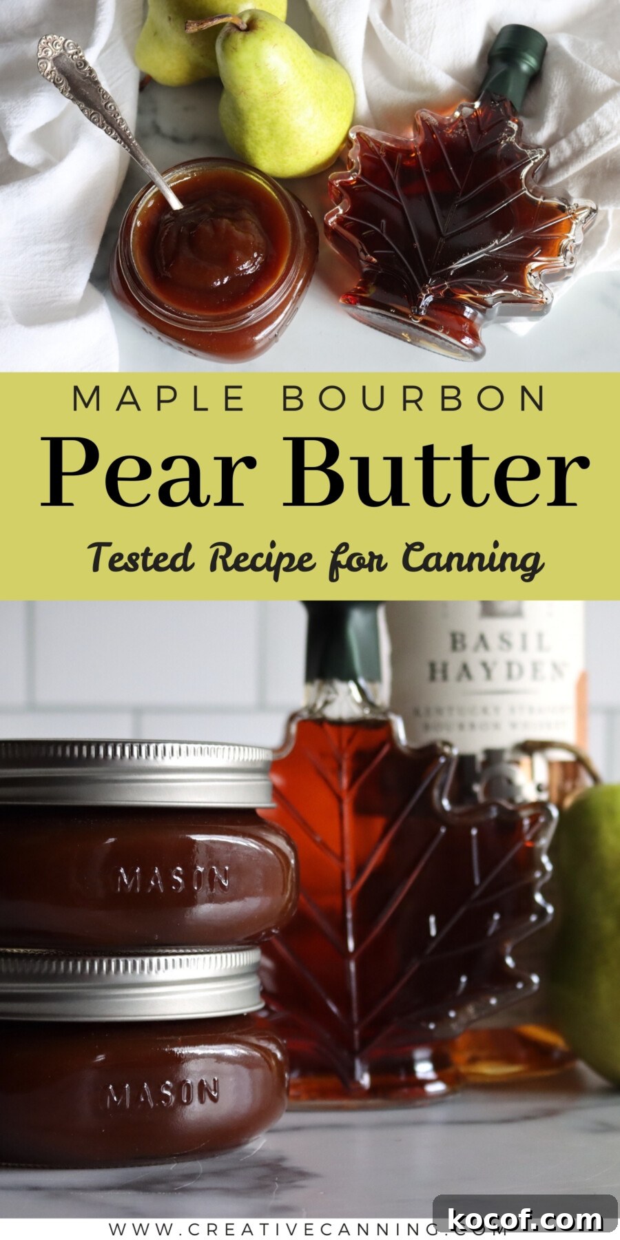 Maple Bourbon Pear Butter Recipe — Small-Batch Spread with Warm Spice 12 Maple Bourbon Pear Butter Canning Recipe