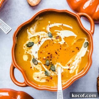 Creamy Autumn Pumpkin Soup Recipe for Cozy Dinners 9 Vegan pumpkin soup