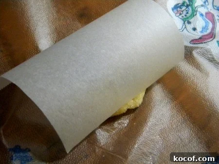 add parchment to cookie