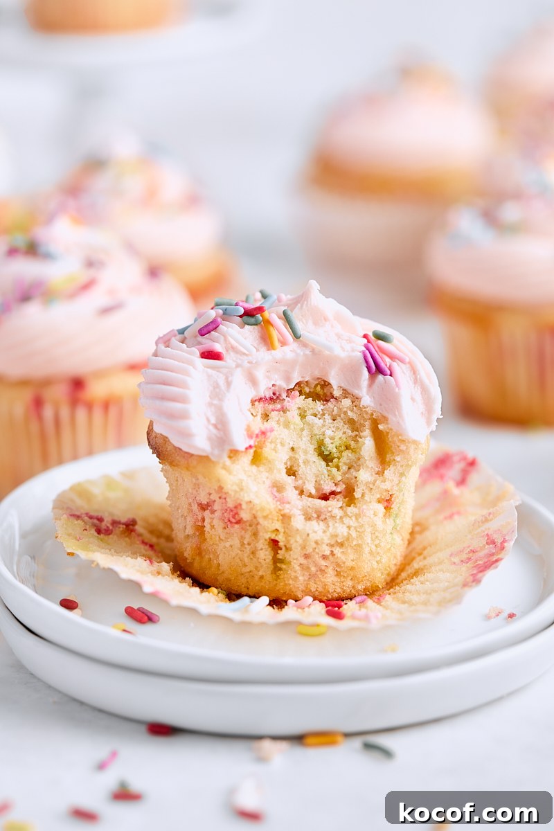 Homemade Funfetti Cupcakes