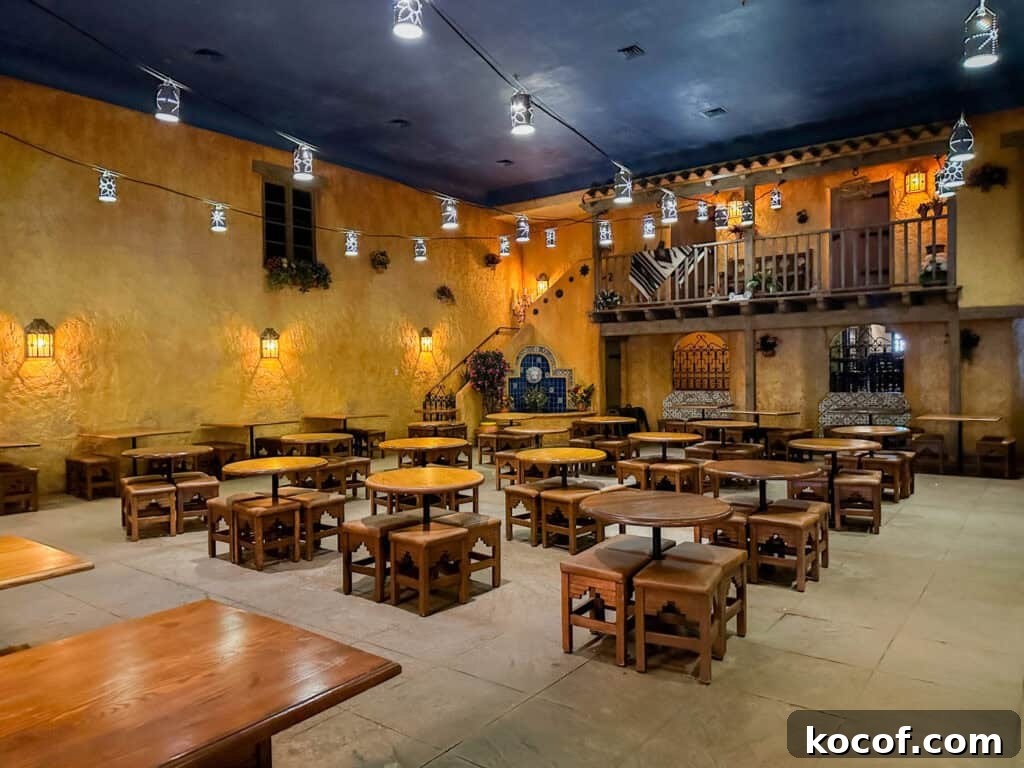 Pecos Bill’s Tall Tale Inn & Café: Classic Tex-Mex Dining at Disney 10 Dining area at Pecos Bill Cafe.