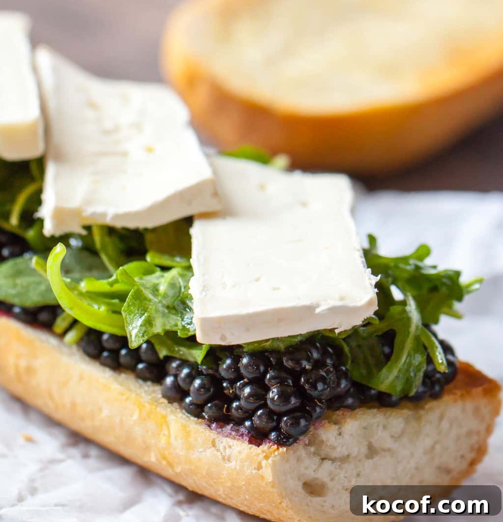 Blackberry and Brie Grilled Sandwich with Honey and Thyme 6 Blackberry Brie Sandwich