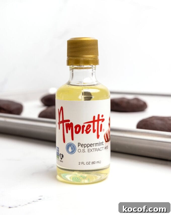 Fudgy Peppermint Brownie Cookie Recipe 5 bottle of amoretti peppermint extract