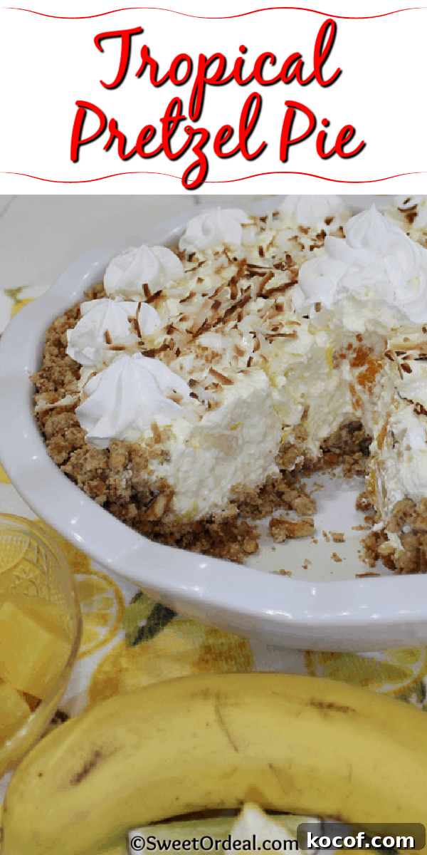 Tropical Pretzel Pie