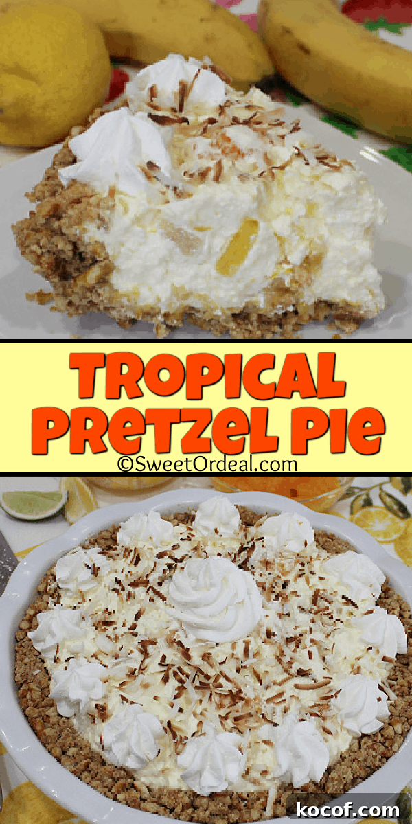 Tropical Pretzel Pie