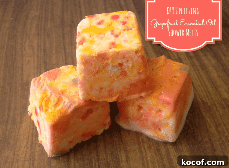 Grapefruit shower steamer