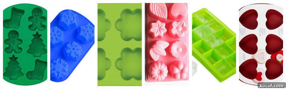 Silicone molds for shower steamers