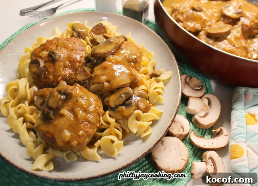 Smothered Turkey Burgers And Gravy