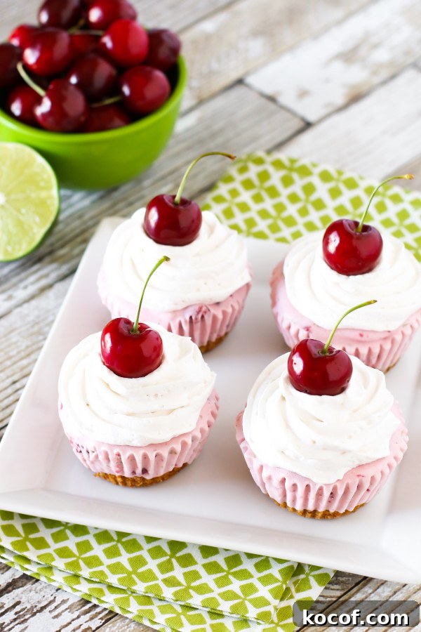 Gluten Free Vegan Cherry Limeade Ice Cream Cupcakes. A pretzel crust, topped with a zesty dairy free cherry lime ice cream and creamy Cocowhip. Don't forget the cherry on top!