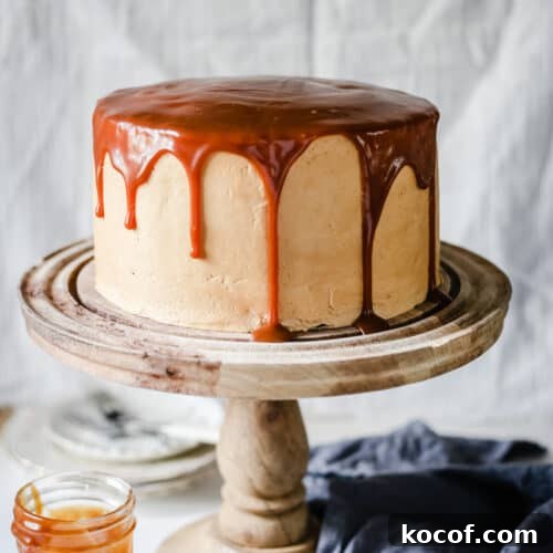 Salted Caramel Chocolate Espresso Cake