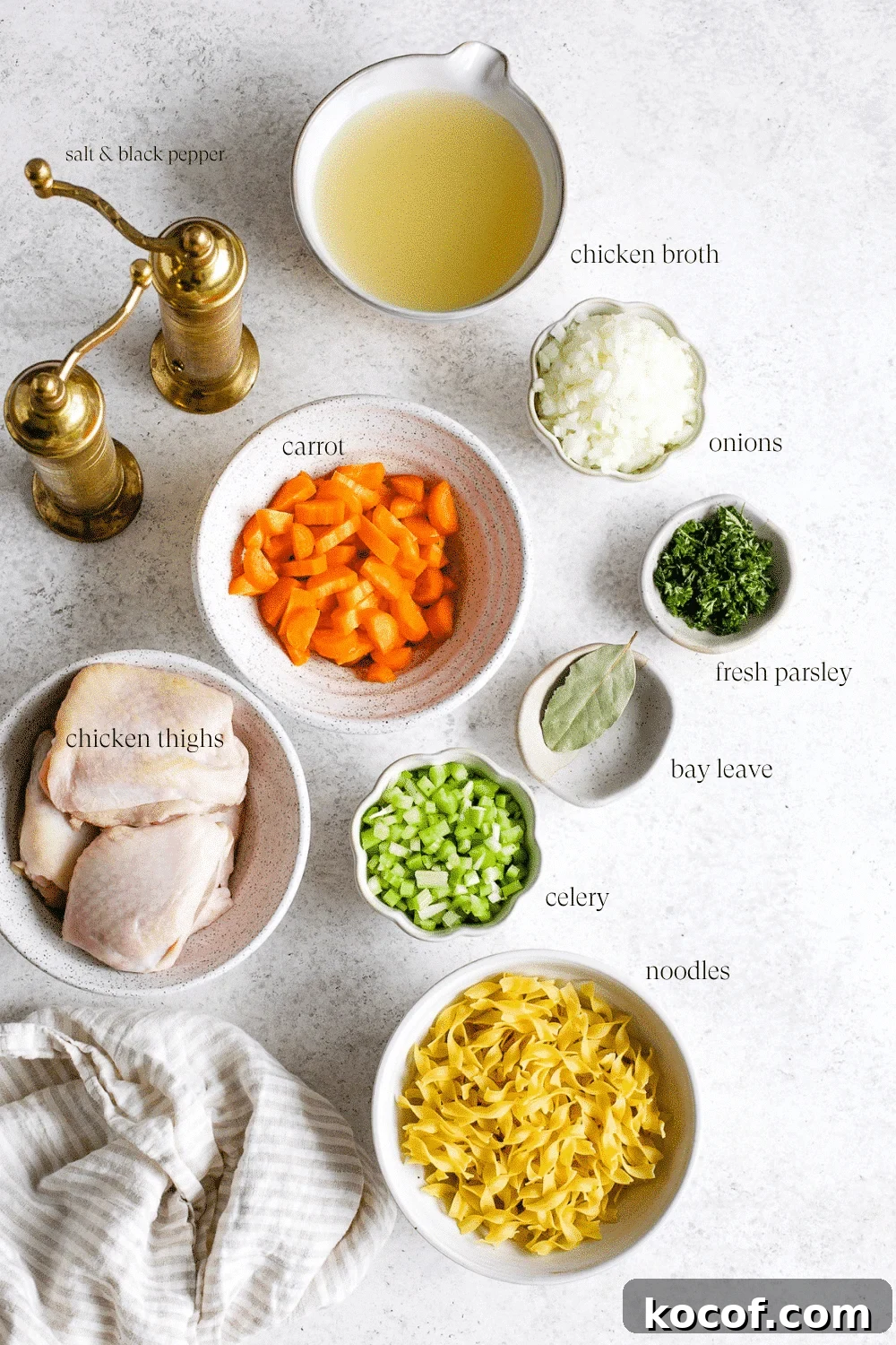 Creamy Instant Pot Chicken Noodle Soup Recipe 3 Ingredients for Instant Pot chicken noodle soup.